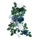 thumbnail image 2 of Flores artificiales, rosas, guirnalda floral, decoración de pasillo, respaldo de silla, flores artificiales, arco de boda, flores para banco de boda, azul, 2 of 8