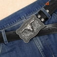 thumbnail image 7 of SUOSDEY Western Belt Buckle for Men Women Rodeo Texas Longhorn Bull Cowboy Cowgirl Belt Buckle, 7 of 7
