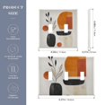 thumbnail image 2 of Yayeee Toggle Light Switch Wall Plate 2-Gang 4.56"x4.48" Decorative Outlet Cover, White Abstract Shapes, 2 of 7