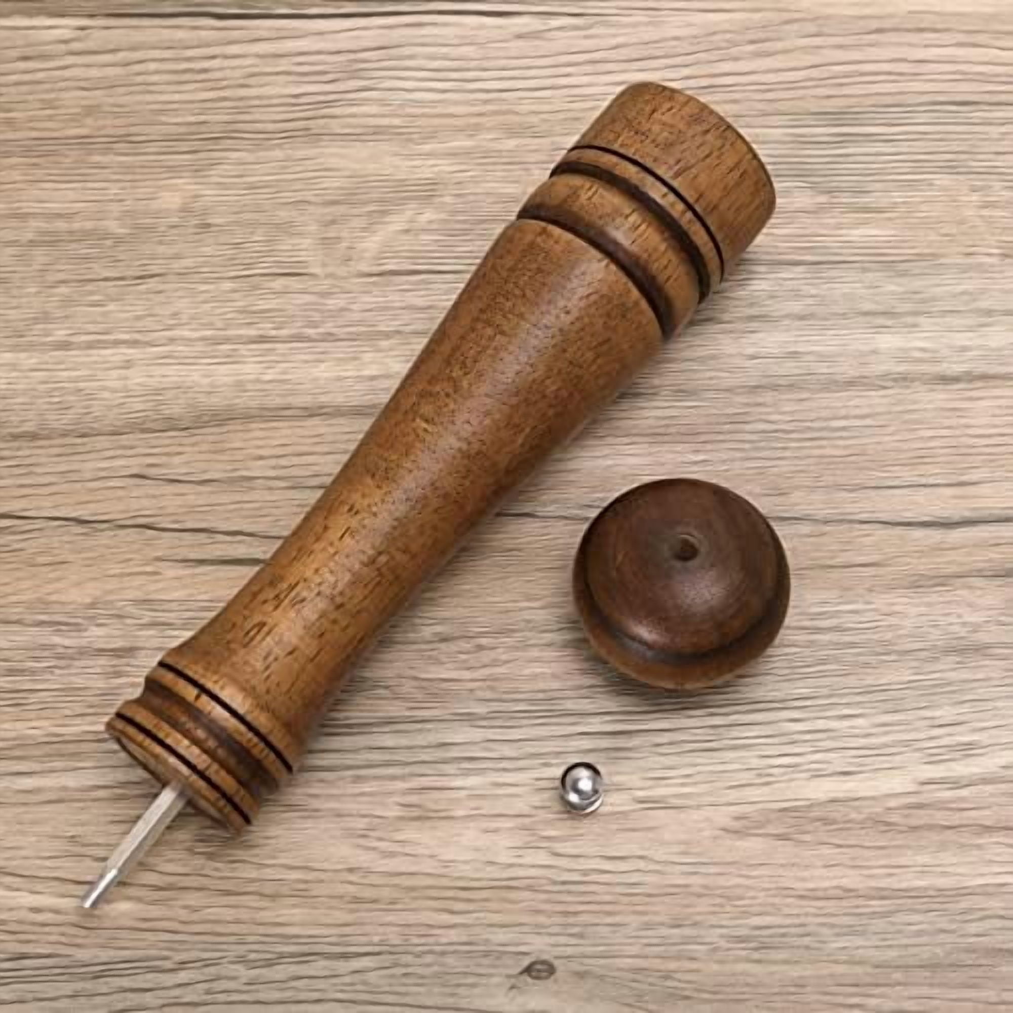 1Pack Wood Pepper Grinder, Hasako 10 Inch Salt Mill Pepper Shaker, Pepper Mill with Adjustable Ceramic Rotor - Oak Wood Pepper Grinder for Your Kitchen