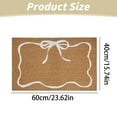 thumbnail image 3 of Washable Non Slip Doormat, Furenl Outdoor Coir Doormat, White Bow Entryway Mat – 40X60Cm Coconut Coir Doormat, Non-Slip Welcome Rug for Front Door & Holiday Decor, 3 of 5
