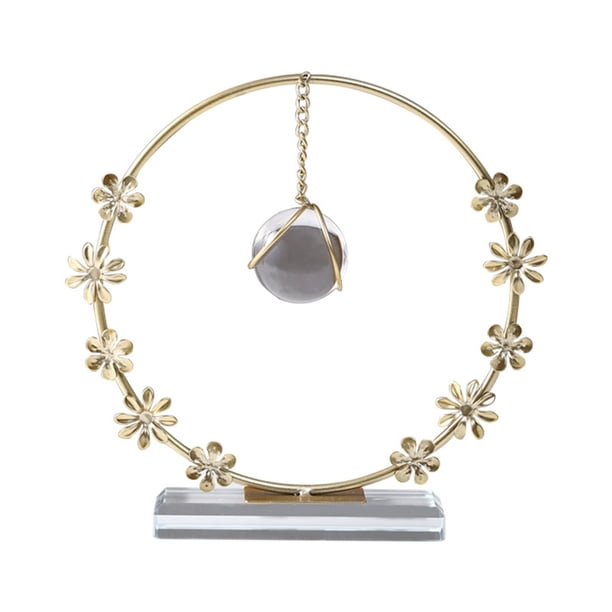 Colgante moderno de cristal redondo con diseño de corona floral, elegante, para el salón, el dormitorio o el espacio de trabajo.