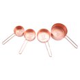 thumbnail image 2 of 4 unids/set cucharas para hornear de acero inoxidable tazas medidoras utensilios de cocina oro rosa, 2 of 8