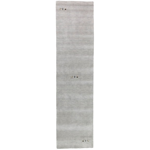 Greige Tribal 3X10 Gabbeh Modern Runner Rug