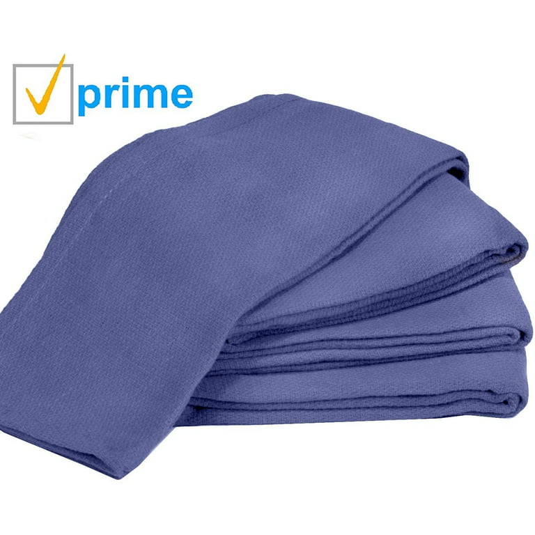 Blue Surgical Huck Towels 15 x 24 | For Glass and Windows | 10 Pack