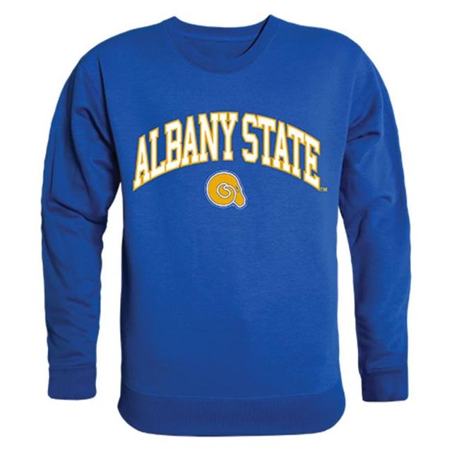 W Republic 541-260-RYL-03 Albany State University Campus Chandail en Molleton Col Rond, Royal - Large