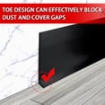 thumbnail image 3 of Vinyl Wall Base Baseboard Molding Trim 6" Flexible Self Adhesive Rubber Wall Base Moulding Trim Peel and Stick Design, 6 Inch x 40 Feet, Black, 3 of 6