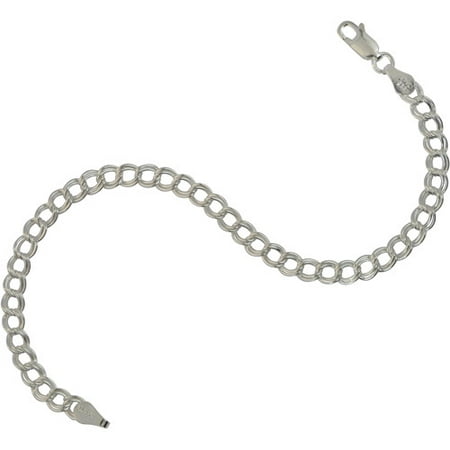 Women's Sterling Silver 060 Charm Bracelet, 7