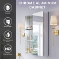 thumbnail image 2 of ANGELES HOME 24" ×30" Bathroom Medicine Cabinet with Copper-Free Tri-View Mirror & Open Side Storage, Recessed or Surface Mount, Soft-Close Door, Aluminum Frame, 2 of 16