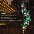 thumbnail image 3 of GLUAAE Solar Wind Chimes for Outside Hummingbird, Changing Color Wind Chimes with Bell for Outdoor Garden Decoration, Birthday for Mom Grandma Women, 3 of 8