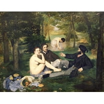 Manet "Dejeuner sur l'Herbe" (1863) Glossy Poster