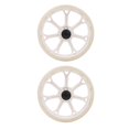 thumbnail image 1 of 2 Pieces Trolley Wheels 170mm Diameter Load Capacity 22-33 Lbs White, 1 of 1