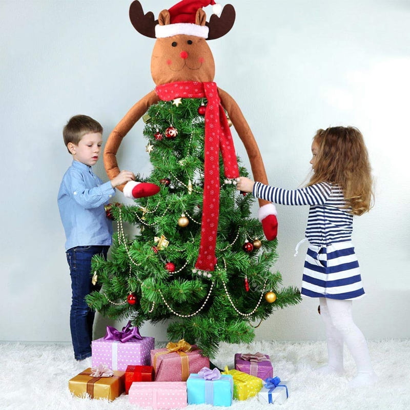 Santa Snowman Christmas Tree Topper Decoration Holiday Tree Ornament Festival US 