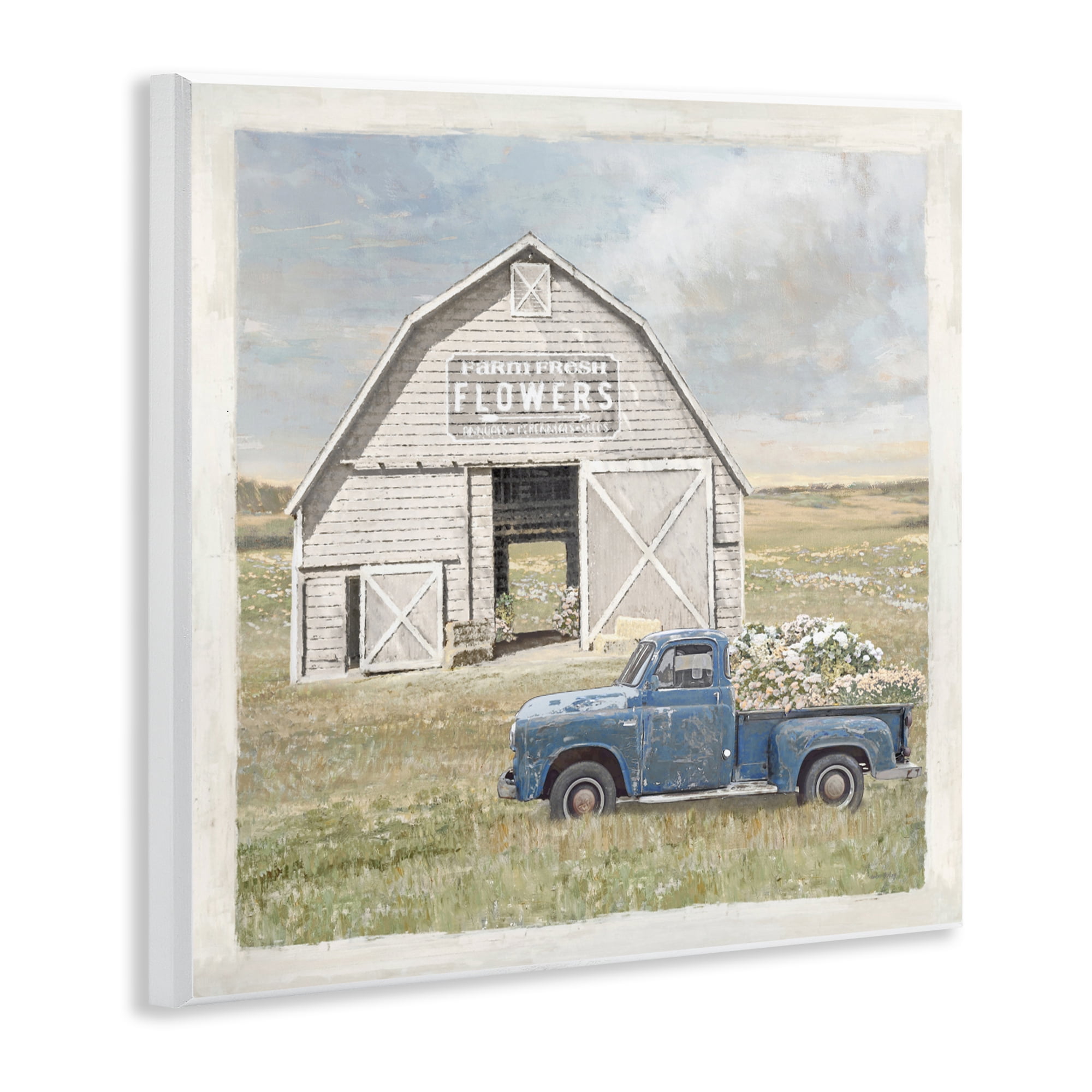 Stupell Industries Rustic Flower Barn Wall Plaque Art, design by Amber Sterling