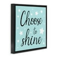 thumbnail image 4 of Stupell Industries Choose to Shine Stars Inspirational Quotes & Sayings Painting Black Floater Framed Canvas Art Print Wall Art, 18 x 18, 4 of 10