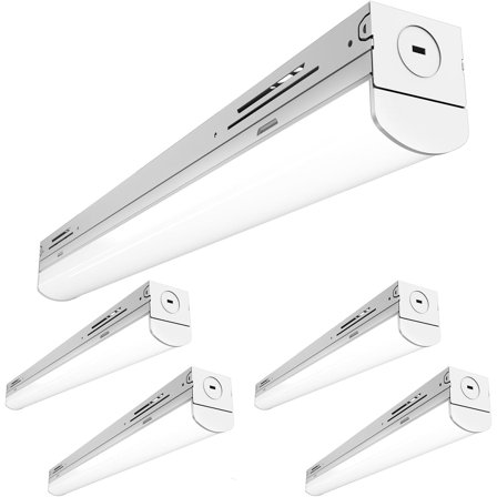 2FT LED Shop Light, Strip Lights for Garage Ceilings, 2000 LM, Selectable Features, 15W/20W/25W, 3500K/4000K/5000K, Dimmable (0-10V), Hardwired UL 4 Pack.