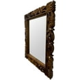 thumbnail image 7 of 30x24 Wooden Mirror Carved | Traditional Handcrafted Vintage Scroll Brown Wood Mirror | DecorShore, 7 of 7