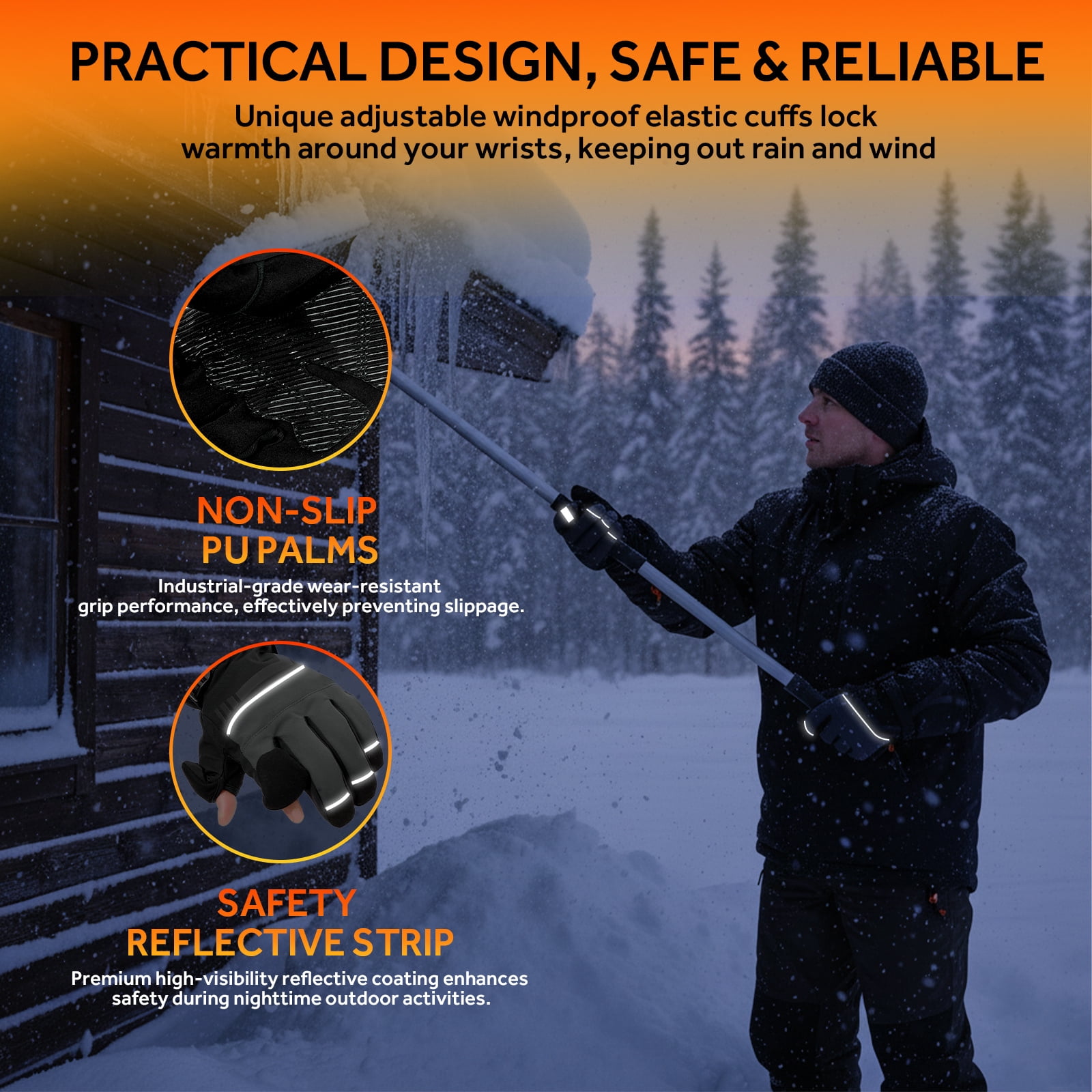 Lobmouse Heated Gloves for Men Women,Electric Rechargeable Waterproof Touchscreen Winter Gloves,2.5-Hour Fast Charging,for Camping, Ski, Fishing,Snowboard