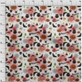 thumbnail image 3 of oneOone Velvet White Fabric Halloween Sewing Material Prints Fabric By The Yards 58 Inches Wide, 3 of 5