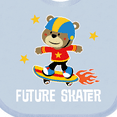 thumbnail image 4 of Inktastic Skateboard Future Skater Boys Baby Bib, 4 of 4