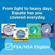 Equate Ultra Thin Pads with Flexi-Wings, Extra Heavy Overnight Absorbency, Size 5, 34 Count