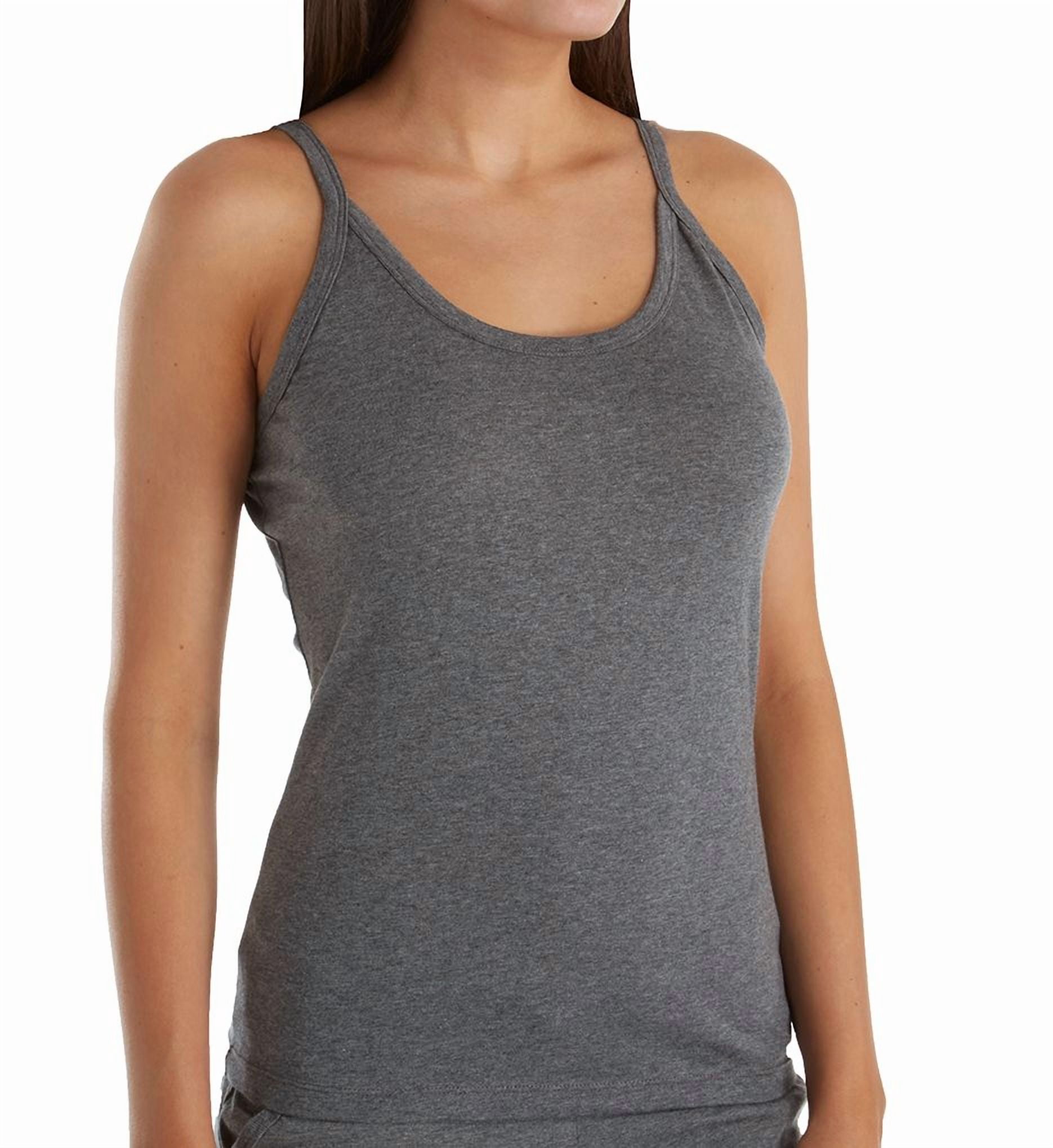 Women's Cottonique W12228 Latex Free Organic Cotton Racerback Tank