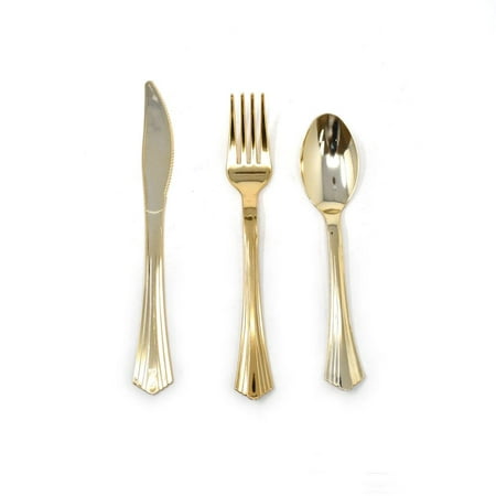 cutlery assorted plastic piece premium gold dialog displays option button additional opens zoom walmart
