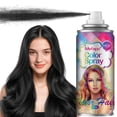 thumbnail image 1 of Purple Hair Spray Temporary Hair Color Spray for Kids Women Men, Washable One-Time Use Hair Color Wax Dye, Hair Coloring Natural Hair Style Gel for Christmas Party,Cosplay(Purple 120ML),Black, 1 of 26