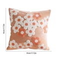 thumbnail image 3 of Fiudx Funda de Almohada Floral, Encantadora Funda de Cojín de Algodón, Elegante Diseño con Cremallera Invisible, Tela Suave y Duradera, Decoración para Sofá de Sala de Estar, Mejoras para El Hogar, L, 3 of 6