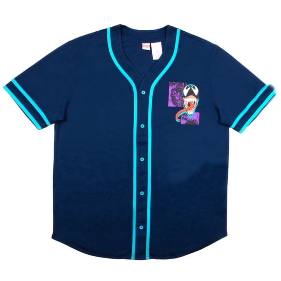 Marvel Venom Men’s Baseball Jersey Shirt (Adult Men's), Sizes S–XL