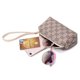 thumbnail image 4 of Conjunto de bolso de mano para mujer, 6 uds., tipo bandolera, cartera de mano, estuche para llaves, bolso de compras (Beige), 4 of 9