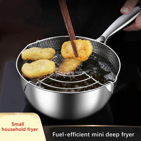 Casserole pour Friteuse Japonaise Tempura Poêle pour Friteuse Croustilles Séchées Poulet Nouilles Instantanées