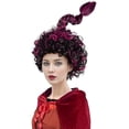 thumbnail image 2 of MUPUL Mary Sanderson Peluca Hocus Pocus 2 Disfraz de Hermana Sanderson Púrpura Mezclado Negro Trenza Larga Sombrero de Bruja en Forma de Disfraz de Halloween Accesorio Pelucas Set para Mujer, 2 of 4