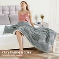 thumbnail image 7 of CAROMIO Electric Blanket Full Size 72" x 84", Thick Flannel & Sherpa Heated Blanket Full with 5 Heating Levels & 4 Hours Auto Off, Overheating Protection, Pale Gray, 7 of 7