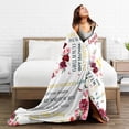 thumbnail image 5 of Happy 100th Birthday Blanket Gifts For Kids Adults - Lightweight Throw Blanket For Bedroom Living Room Decor Soft Fuzzy Fleece Cozy Plush Bed Couch 80"X60", 5 of 7