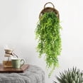 thumbnail image 2 of Specollect 1 Pcs Artificial Hanging Fern Plant Set for Home Decor Indoor Outdoor Wall Patio Hanging Basket Faux Greenery with Realistic Leaves Care No Watering, 2 of 9