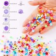 thumbnail image 4 of Bracelet Making Beads DIY 1300PCS Small Alphabet Beads Pony Beads with Strings, 4 of 10