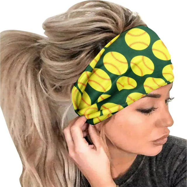 Diadema elástica con estampado de bolas para mujer, 1 bandana para el pelo, pañuelo para la cabeza para mujer