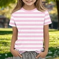 thumbnail image 2 of fatyb Girls Boys Summer Tops Short Sleeve Crew Neck Tee Tops for Kids Unisex Lightweight Casual Tshirts, 2 of 5