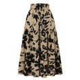 thumbnail image 4 of Women's Elegant High Waist Floral Maxi Skirt A-Line Full Length Skirt for Casual & Formal Occasions, 4 of 5