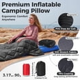 thumbnail image 2 of Almohada ATEPA inflable ultraligera impermeable ergonómica negra, 2 of 8