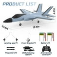 thumbnail image 5 of JoyStone F35 Foam RC Airplane for Beginner, 2 Channels 2.4 GHz RC Plane Toy, Easy to Fly RC Glider for Kids Boys Girls Adults, 5 of 9