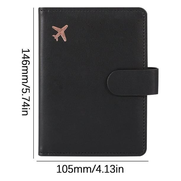 Yhmxh Organizadores y almacenamiento Bolsa de cuero para pasaporte con múltiples ranuras para tarjetas y protector de documentos multifuncional. Almacenamiento de ducha Almacenamiento de juguetes