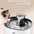 thumbnail image 4 of USB-Powered Pet Water Fountain with Smart Sensor, 4-Stage Advanced Filtration, 2.2L Large Capacity, Ultra-Quiet (≤35dB) Automatic Circulation System, Dual Power Supply, 2 Drinking Modes (Fountain &, 4 of 7