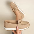 thumbnail image 6 of Chain Decor Slip On Loafers, Casual Platform Walking Shoes (Women's), 6 of 6