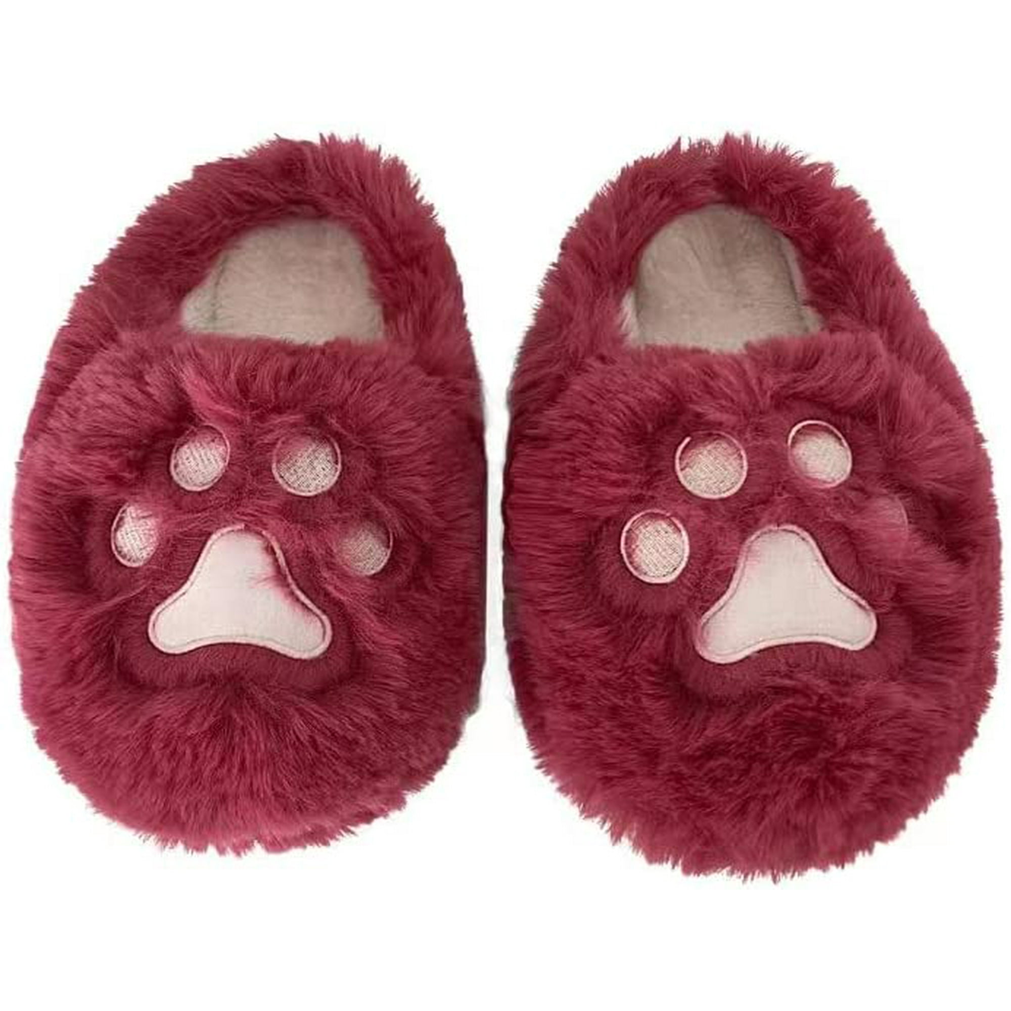 Deandawn Kawaii Cat Paw Cozy House Slippers For Women Soft Plush Lined Winter Warm Bedroom Shoes Non Slip Comfy Fuzzy Cute Slippers Other