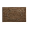 thumbnail image 6 of DecMode 22" x 24" White Mango Wood Handmade Intricately Carved Floral Accent Table with Carved Tabletops, 2-Pieces, 6 of 15