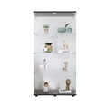 thumbnail image 5 of Lisonu Glass Display Cabinet, 4-Shelf Modern Curio Cabinet with Tempered Glass Doors for Living Room Collectibles, 64.7" Tall, Black Frame, 5 of 11