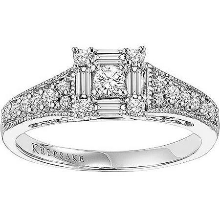 Keepsake Sincerity 1/2 Carat T.W. Certified Diamond 10kt White Gold Engagement