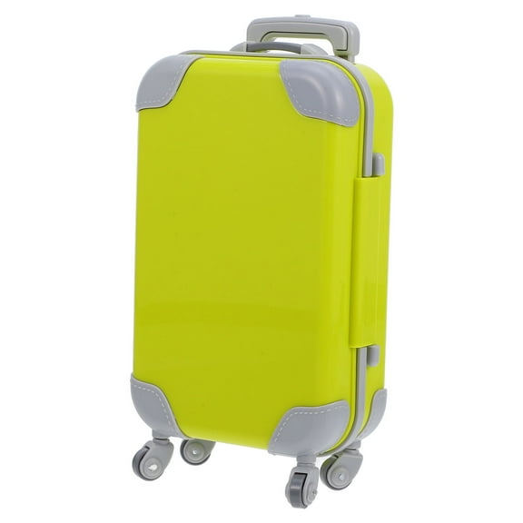 LEORX 1Pcs Mini Suitcase Model in Yellow for Role-Playing Games and Mini Furniture